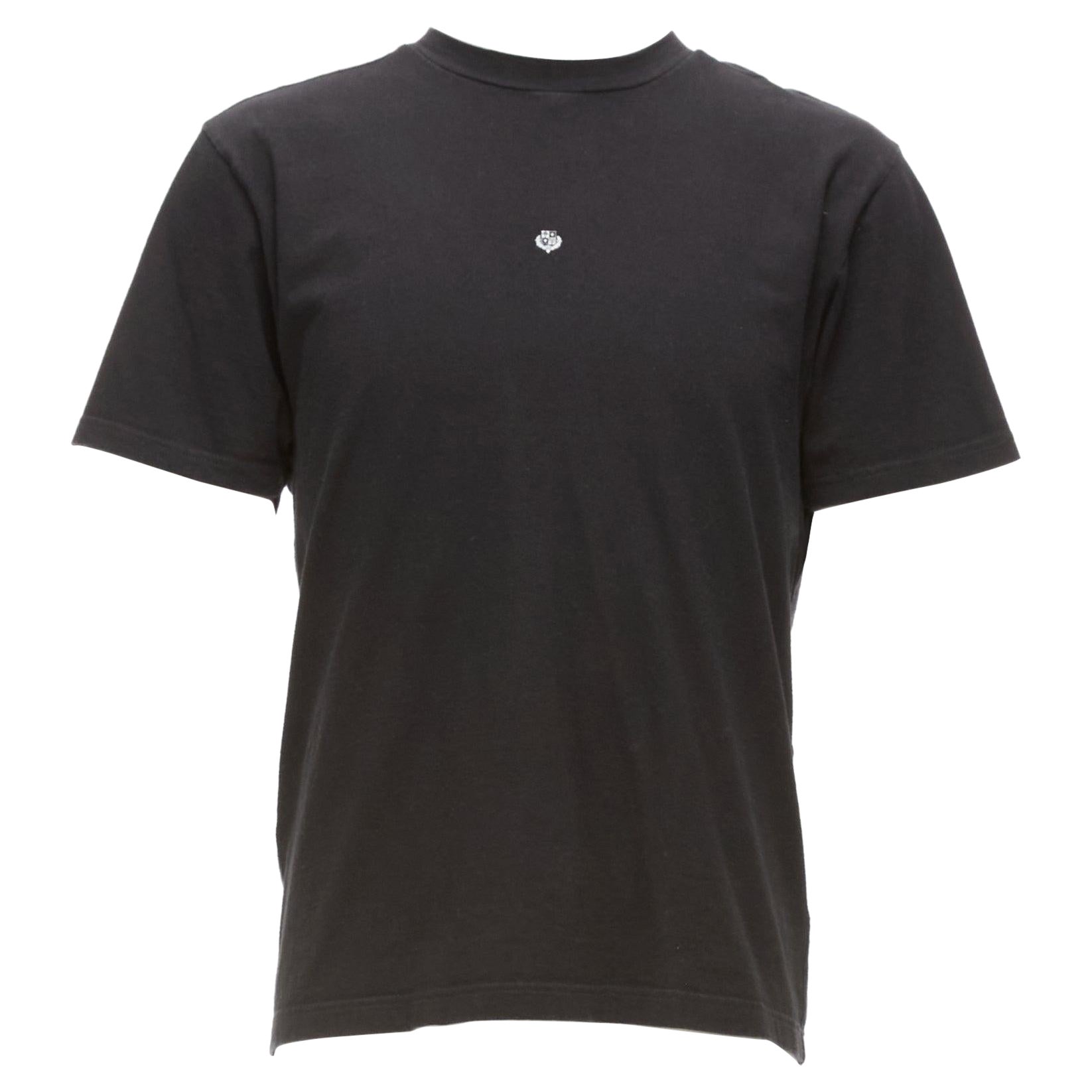 LORO PIANA Hiroshi Fujiwara black cotton white logo tshirt S For Sale