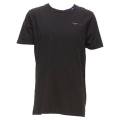OFF WHITE Virgil Abloh 2020 schwarzer Logo-Riesendruck Rückseite Baumwoll-T-Shirt M