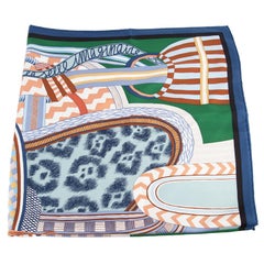 Hermès La Selle Imaginaire Silk Scarf 90