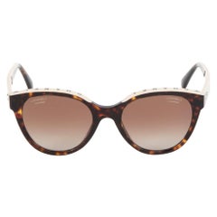 Chanel Dark Tortoise Butterfly Sunglasses