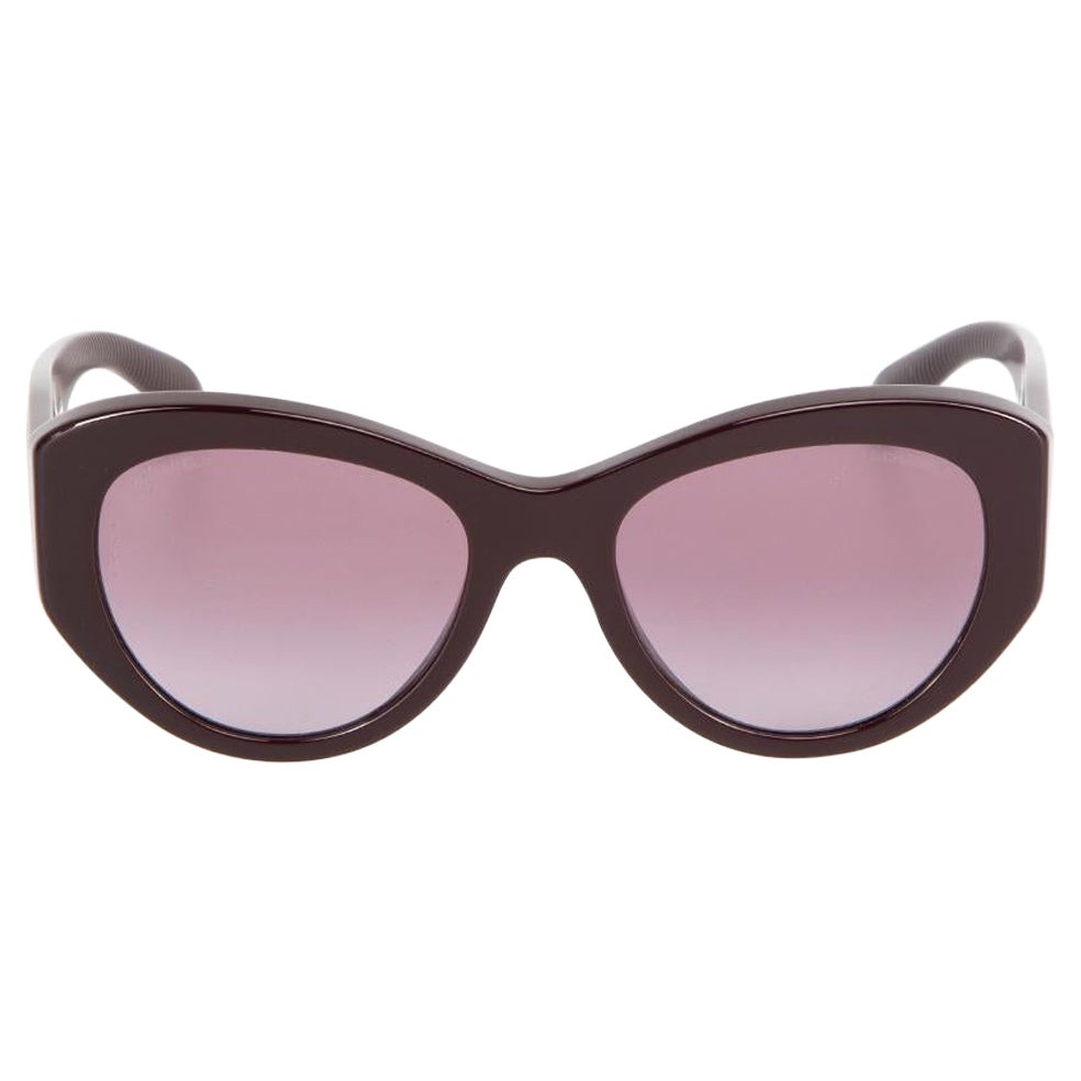 Chanel Purple Butterfly Frame Sunglasses For Sale