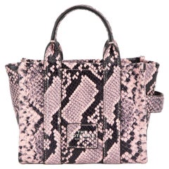 Marc Jacobs Pink The Snake-Embossed Crossbody Tote