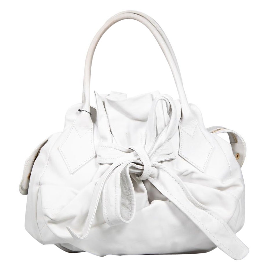 Vivienne Westwood White Leather Shoulder Bag For Sale