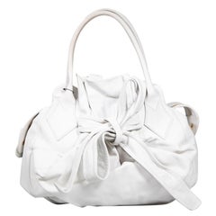 Vivienne Westwood Bolso de hombro de piel blanco