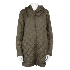 Max Mara ‘S Max Mara Khaki Quilted Reversible Packable Coat Size XXXL