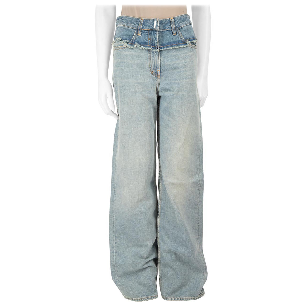 Givenchy FW23 Light Blue Denim Wash Jeans Size S For Sale