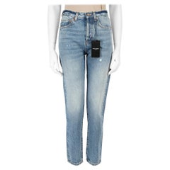 Saint Laurent H/W23 Blaue schlanke Jeans aus Denim Größe S