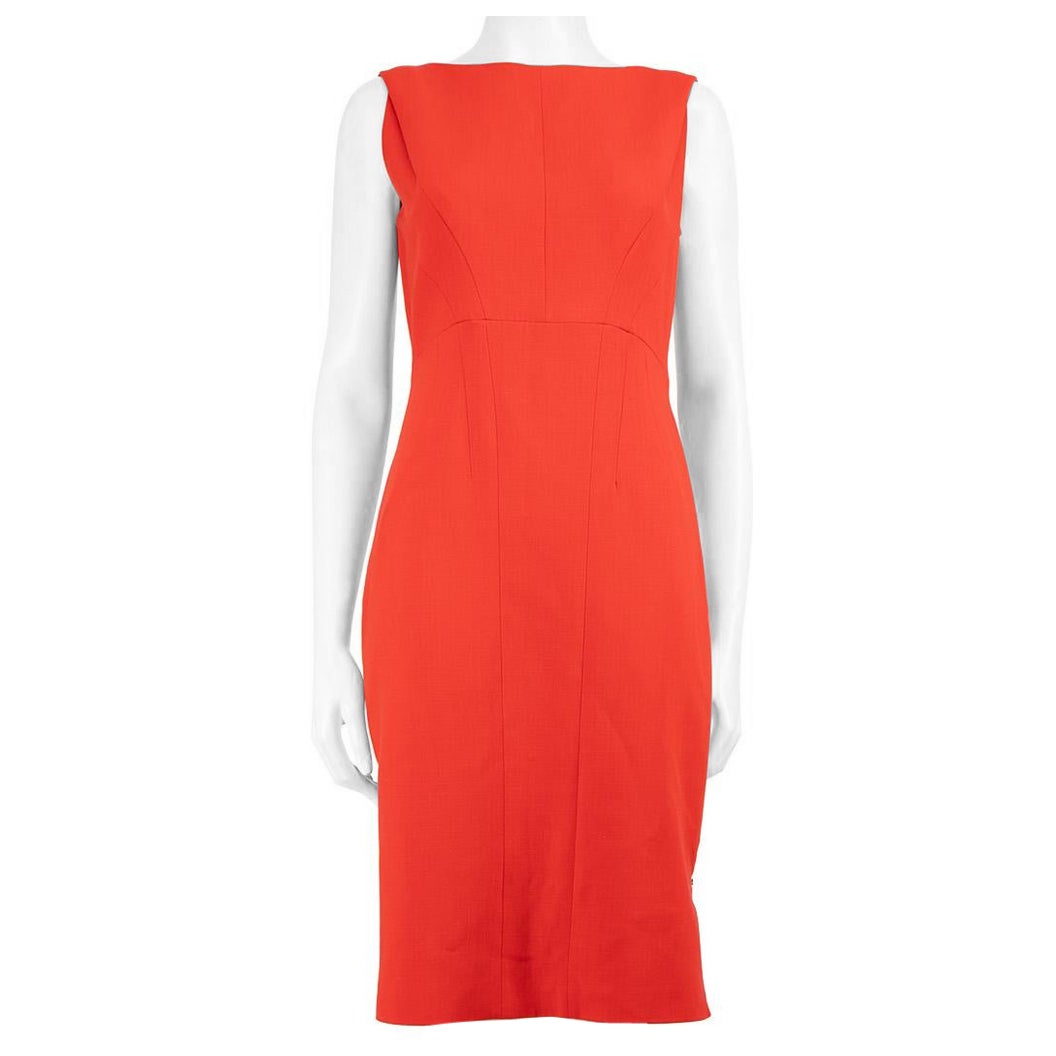 Antonio Berardi Red Side Zipper Detail Dress Size XL For Sale
