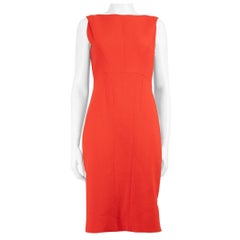 Antonio Berardi Red Side Zipper Detail Dress Size XL