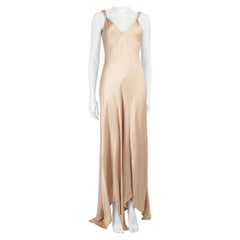 Amanda Wakeley Peach Maxi Slip Dress Size L