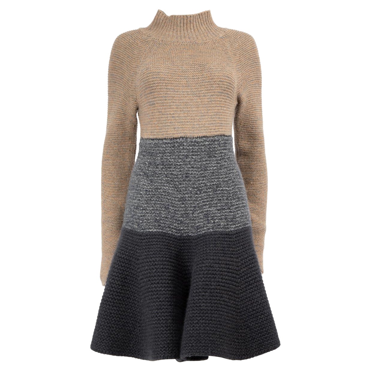 Stella McCartney Turtleneck Wool Knit Dress Size M For Sale