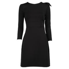 Dsquared2 Vestido recortado con lazo negro hasta la rodilla Talla L
