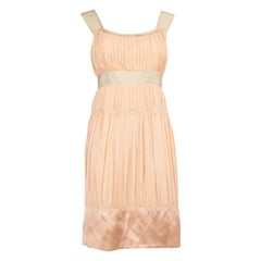 Philosophy Pink Pleated Accent Sleeveless Dress Size M