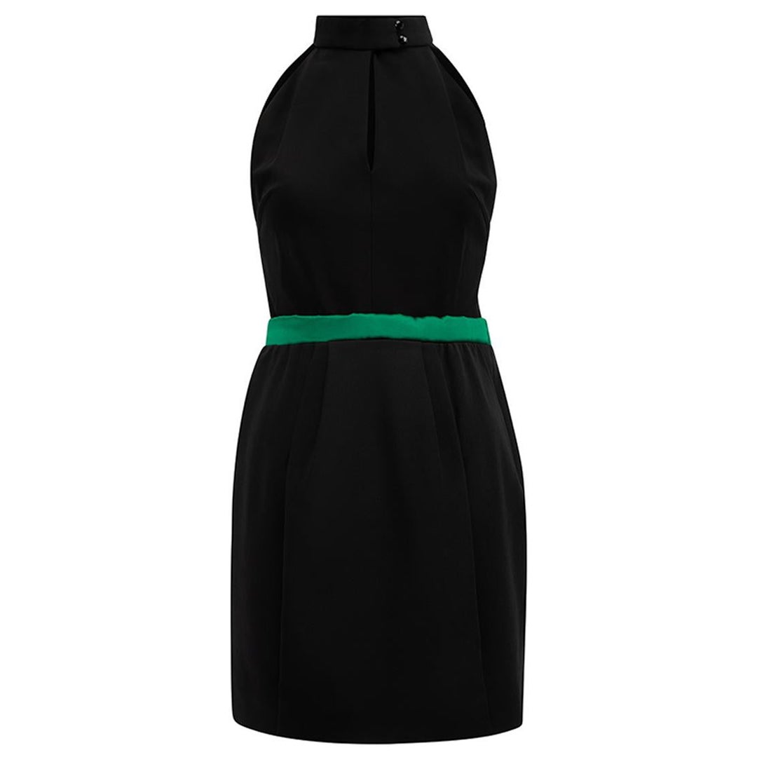 Balenciaga Black Sleeveless Mini Dress with Waist Detail Size M For Sale