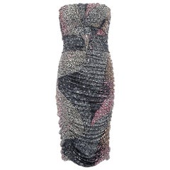 Missoni Belted Bustier Ruched Dress Size S