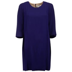 Chloé Purple 3/4 Sleeves Mini Dress Size M