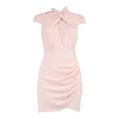 Self-Portrait Pink Crystal Embellish Belted Mini Dress Size S