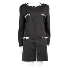 Veste Moschino noire ornée de faux dents, taille XXL