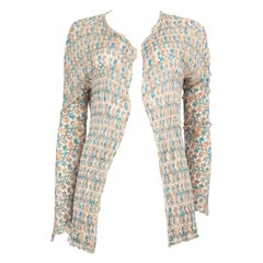 Missoni Knitted Pattern See Through Cardigan Size L