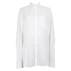 Balenciaga FW23 White Logo Print Shirt Size M