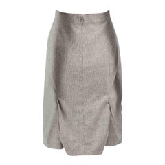 Used Kenzo Grey Houndstooth Straight Skirt Size XL