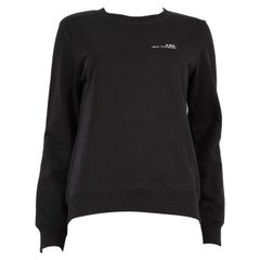 A.P.C. Schwarzes Sweatshirt mit langen Ärmeln Größe M