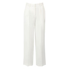 Maje White Side Tape Tailored Trousers Size XS
