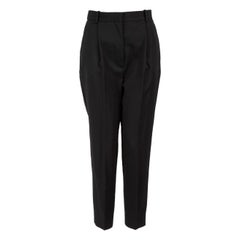 Alexander McQueen Black Wool Tapered Fit Trousers Size M