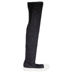 Rick Owens DRK SHDW Over Knee Sock Boots Size US 8