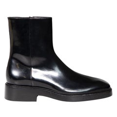 Balenciaga - Bottes en cuir noir avec logo LED Light Up - Taille IT 40