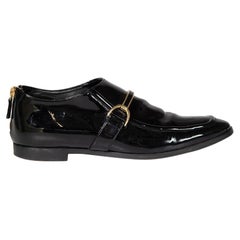Stella McCartney Black Vegan Patent Leather Loafers Size IT 38