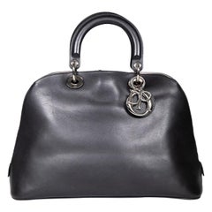 Dior 2012 Black Leather Diorissimo Top-Handle Bag