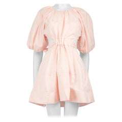 Aje Pink Puff Sleeve Mini Cut Out Dress Size XXS