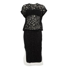 N°21 Black Lace Bustier Dress Size M