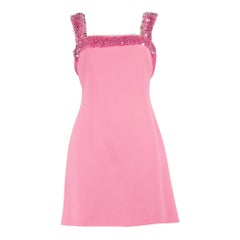 Jonathan Simkhai Pink Nada Sequinned Mini Dress Size S