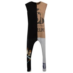 Conner Ives Reconstructed ärmelloses T-Shirt-Kleid Größe XS