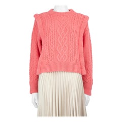 Isabel Marant Isabel Marant Etoile Pink Cable Knitted Jumper Size L