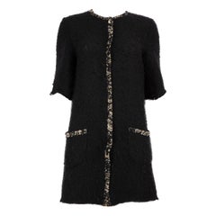 Dolce & Gabbana Schwarze Strickjacke aus Wollstrick Größe XL