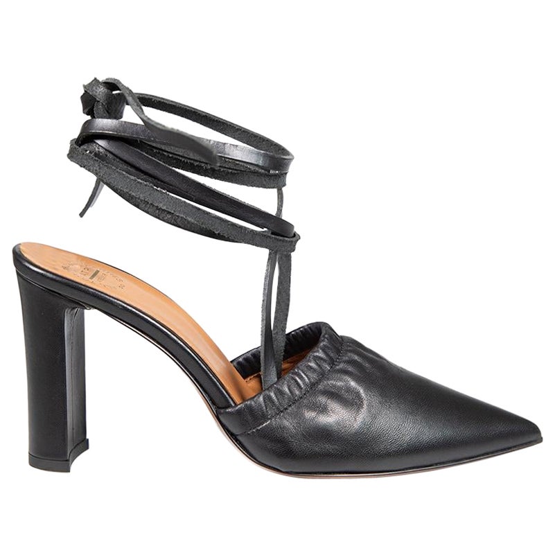 ATP Atelier Chaussures à talons pointus en cuir noir Maida Taille IT 38 en vente