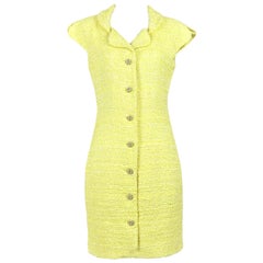 Chanel 8K CC Jewel Gripoix Buttons Tweed Dress