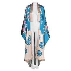 Gucci by Tom Ford Kimono in raso di seta blu, SS 2003