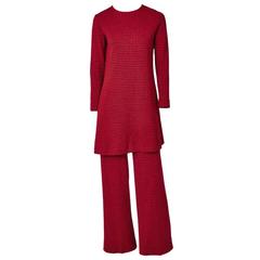 Rudi Gernreich Wool Knit Tunic and Pant Ensemble