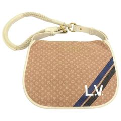 Vintage Louis Vuitton Initiales Amman Camel Brown Mini Lin Monogram Canvas Bag