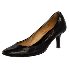 Tod's Black Leather Pumps Size 38.5