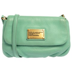 Used Marc by Marc Jacobs Mint Green Leather Classic Q Karlie Shoulder Bag