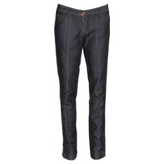 Dolce & Gabbana Black Denim Zipper Hem Regular Fit Jeans M