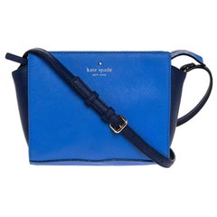 Kate Spade Cedar Street Umhängetasche aus blauem Leder