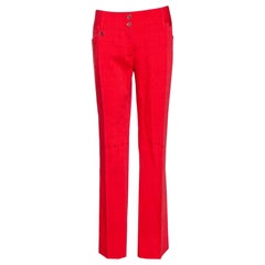 Dolce & Gabbana Red Straight Leg Pants L