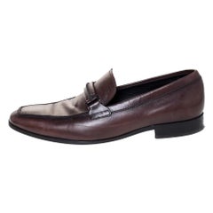 Used Tod's Brown Leather Gommino Loafers Size 41