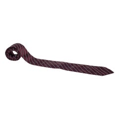 Cravatta in seta a righe diagonali Boss By Hugo Boss Maroon